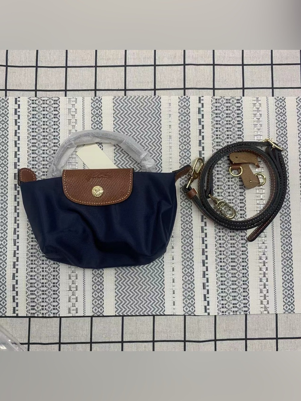 Longchamp Navy blue Mini Crossbody Baga